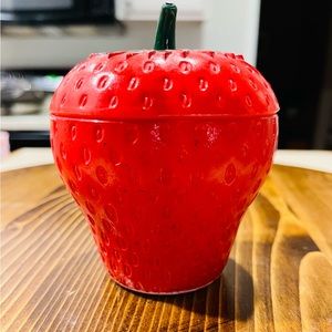 Vintage Strawberry jam jar